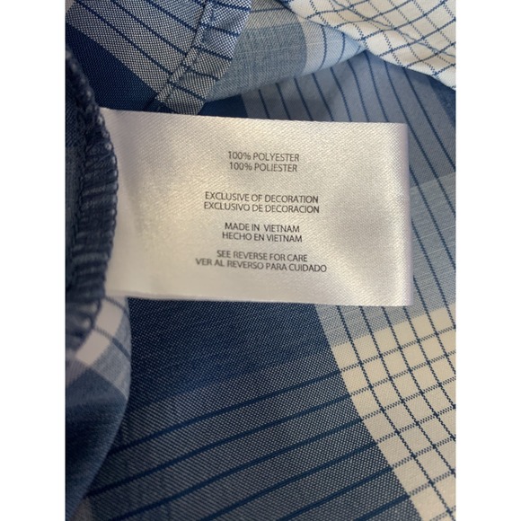 Orvis Mens XL‎ Short Sleeve Button Up Classic Collection Blue Plaid - Picture 5 of 8